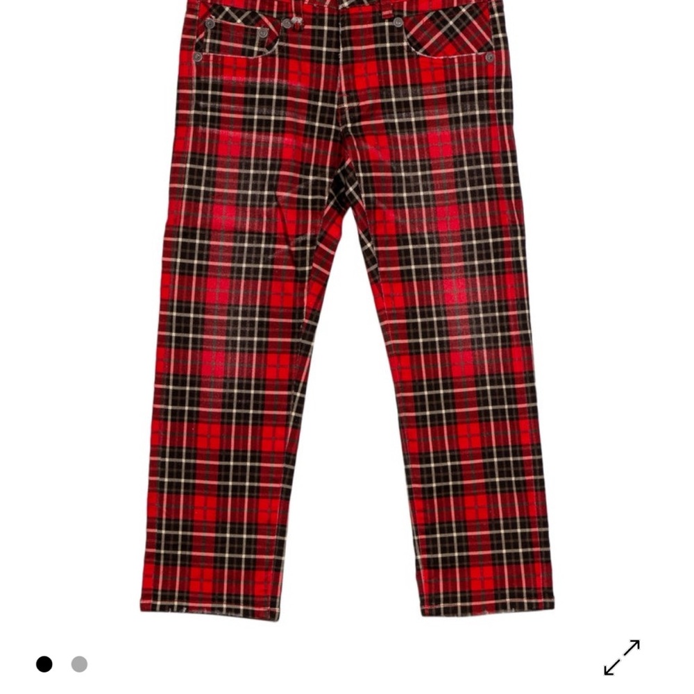 R13 Tartan Red Skinny Pants